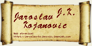 Jaroslav Kojanović vizit kartica